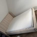 Fluwelen bed, Ophalen, Beige, Tweepersoons, Zo goed als nieuw