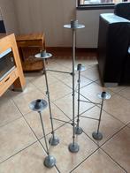 Staande kandelaar, Huis en Inrichting, Woonaccessoires | Kandelaars en Kaarsen, Ophalen, Zo goed als nieuw, Grijs, Kandelaar