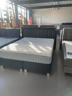 Mooie showroom boxspring 160x200 met Ikea matras, Tweepersoons, Ophalen of Verzenden, Zo goed als nieuw, 200 cm