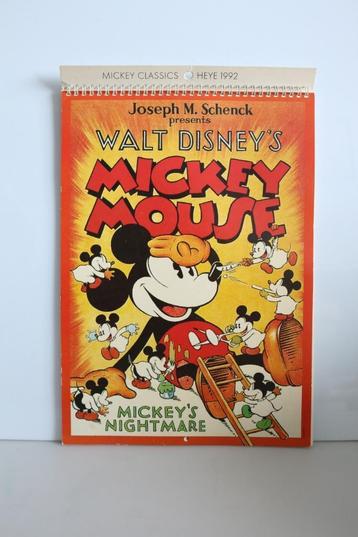 Disney Heye Mickey's nightmare jaarkalender kalender 1992