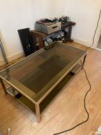 Glazen salon tafel in goede staat, Ophalen, 100 tot 150 cm, 50 tot 100 cm, Minder dan 50 cm