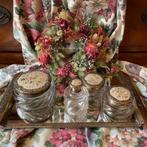 Engels brocante kaptafel set Petit Point, Verzenden