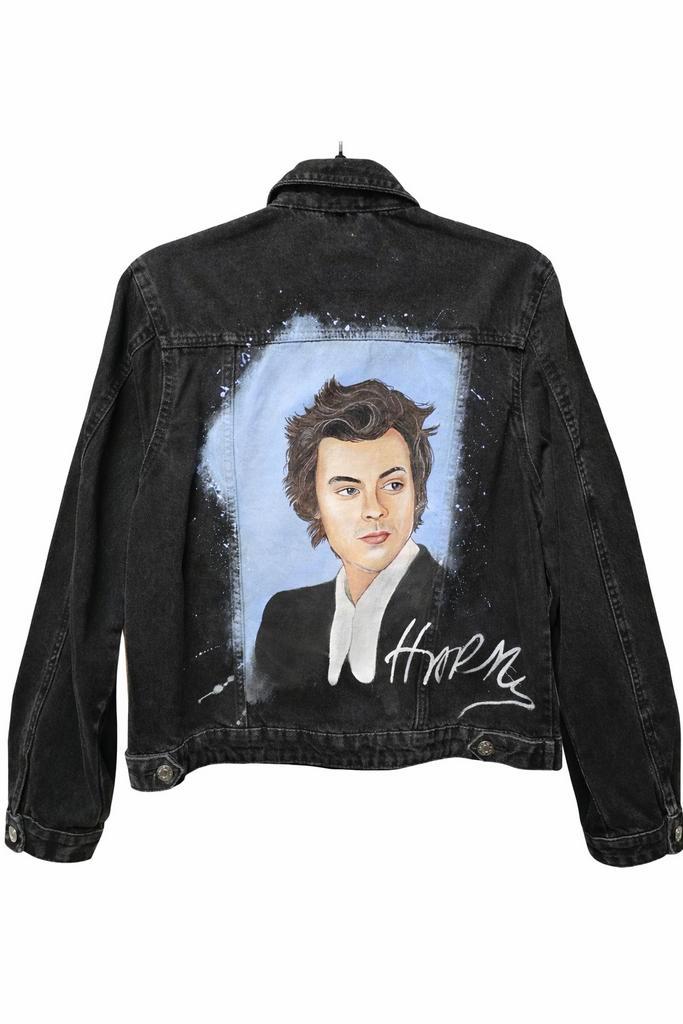 Harry Styles geïnspireerd handbeschilderd jasje maat 38, Kleding | Dames, Jasjes, Kostuums en Pakken, Nieuw, Maat 38/40 (M), Zwart