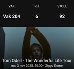 2 zitplaatsen Tom Odell 3/11/25 Ziggo Dome Amsterdam, Tickets en Kaartjes, Concerten | Pop, Twee personen, November