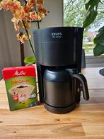 Krups filterkoffiezetapparaat met filters, Overige modellen, Gemalen koffie, Ophalen of Verzenden, Zo goed als nieuw
