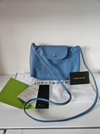 Longchamp leren schoudertasje - Blauw, Ophalen of Verzenden, Gebruikt, Blauw, Schoudertasje