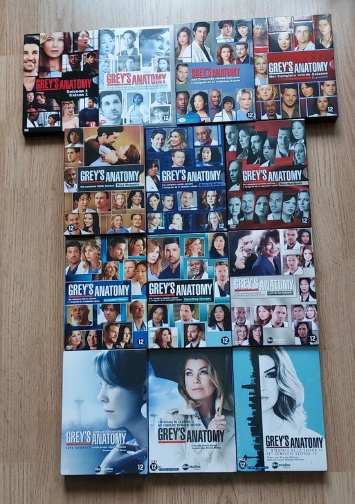Grey’s Anatomy DVD box – seizoen 1 t/m 13 compleet, Cd's en Dvd's, Dvd's | Tv en Series, Zo goed als nieuw, Drama, Vanaf 12 jaar
