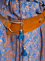 Stoere lederen Ibiza riem ceintuur, 80 tot 90 cm, Verzenden, Zo goed als nieuw, Bruin