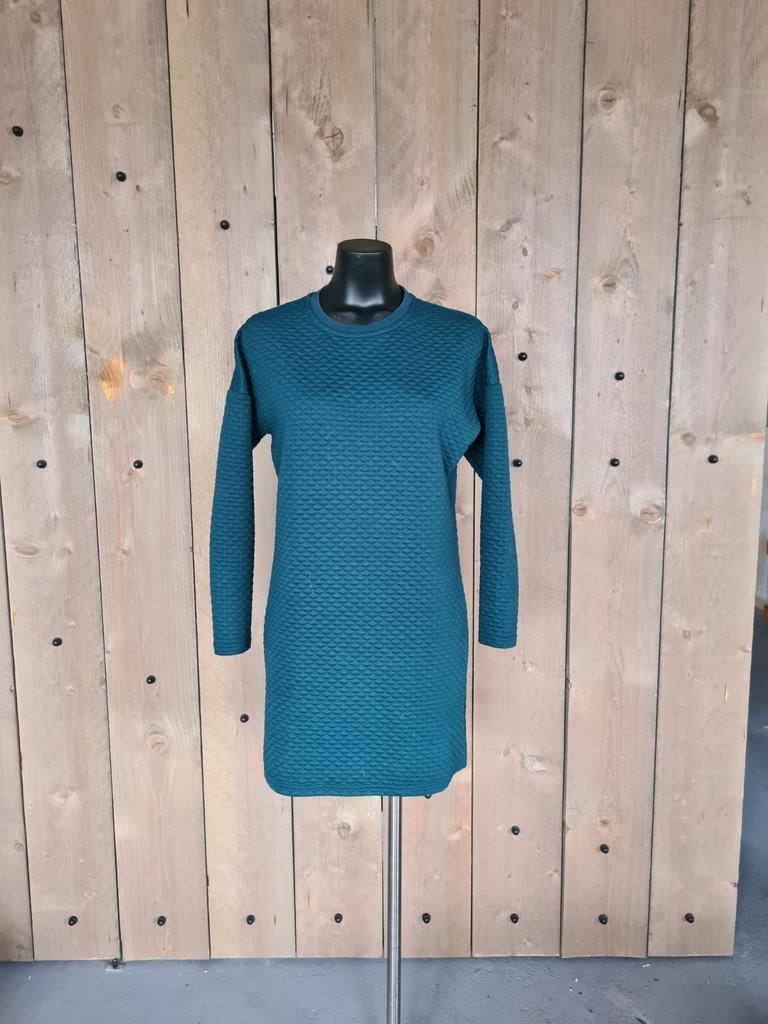 Urban Classics mt xs , 34 lekker warm jurkje, petrol, Urban Classics, Ophalen of Verzenden, Zo goed als nieuw, Maat 34 (XS) of kleiner