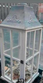 Windlicht 73cm hoog, Ophalen of Verzenden, Zo goed als nieuw, Metaal, 50 tot 75 cm