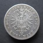 2 Mark 1876 B Duitsland Pruissen km#506, Postzegels en Munten, Verzenden, Duitsland, Losse munt, Zilver