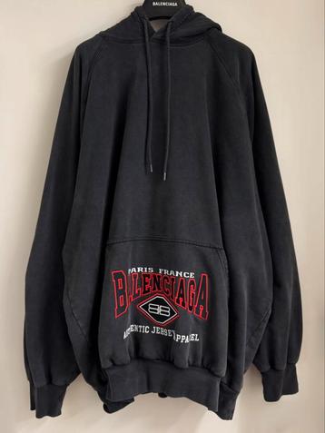 Balenciaga BB Authentic Jersey Apparel Hoodie Zwart Maat 1 beschikbaar voor biedingen