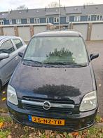 Opel Agila 1.2 I 16V 2004 Zwart, Auto's, Voorwielaandrijving, Stof, 74 pk, Zwart