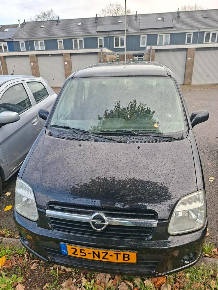 Opel Agila 1.2 I 16V 2004 Zwart, Auto's, Opel, Particulier, Agila, Airbags, Airconditioning, Bluetooth, Centrale vergrendeling
