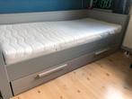 Woood bed Dennis met lade (+ matras), Huis en Inrichting, Slaapkamer | Bedden, Ophalen, 90 cm, Eenpersoons, Zo goed als nieuw