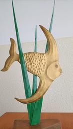 vintage decoratie vis, art deco beeldje retro jaren 30-50, Verzamelen, Beelden en Beeldjes, Ophalen of Verzenden, Gebruikt, Dier