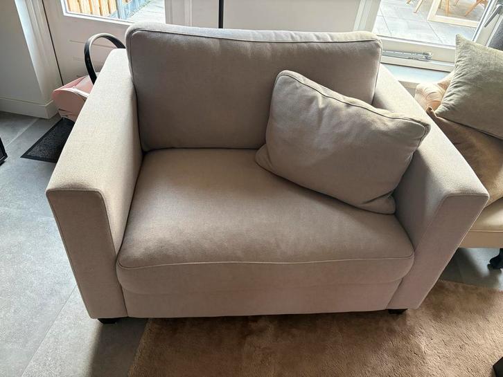 Loveseat 1.5 persoons - Comfortabel en Stijlvol, Huis en Inrichting, Fauteuils, Zo goed als nieuw, Stof, 100 tot 125 cm, 75 tot 100 cm