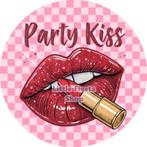 LF8974 icing frosting party kiss 20cm ook als button NIEUW, Ophalen of Verzenden, Nieuw, Taarten, Versiering