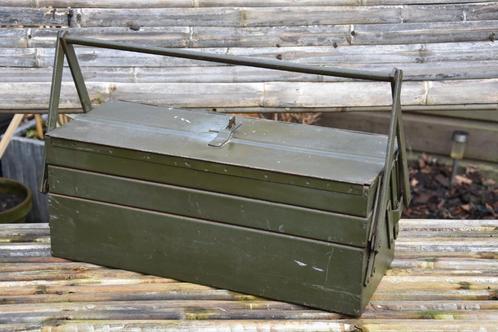Vintage Militairen Gereedschapskist, Doe-het-zelf en Verbouw, Gereedschapskisten, Gebruikt, Ophalen