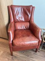 Leren fauteuil, Huis en Inrichting, Fauteuils, Ophalen, Zo goed als nieuw, 75 tot 100 cm, 50 tot 75 cm
