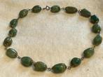 Zware groene ketting van malachiet, Ophalen, Overige materialen, Ketting, Met edelsteen