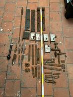 LOT ANTIEKE IJZERWAREN SLOT GRENDEL STAAF KAST MUUR, Ophalen of Verzenden, Gebruikt, 250 mm of meer