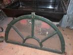 Oud halfrond raam met groene rand, Ophalen, Gevelraam of Ruit, Gebruikt, Minder dan 80 cm