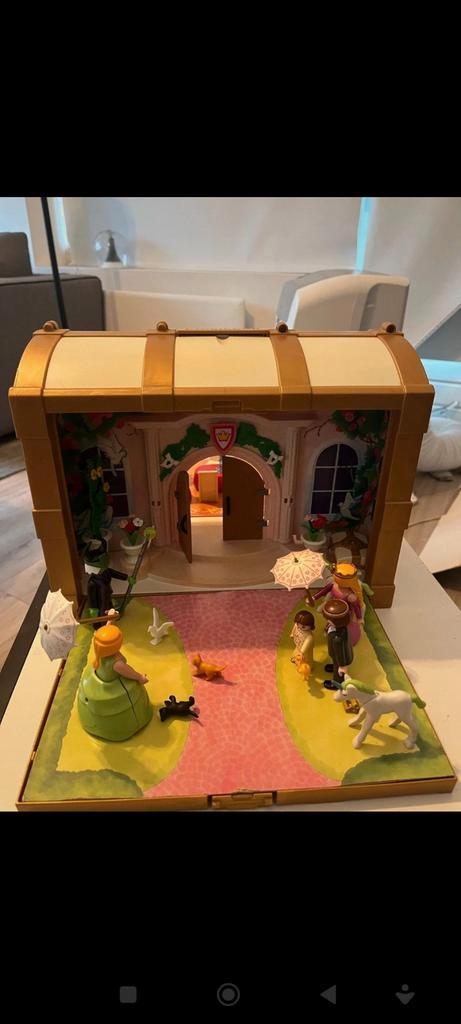 Playmobil Koffer Speelkasteel + Accessoires, Kinderen en Baby's, Speelgoed | Playmobil, Gebruikt, Complete set, Ophalen of Verzenden
