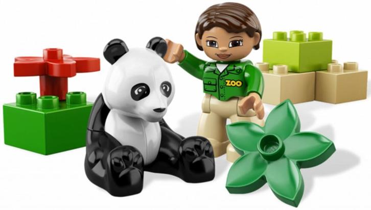 Lego Duplo Town Zoo 6173 Panda, Kinderen en Baby's, Speelgoed | Duplo en Lego, Zo goed als nieuw, Duplo, Complete set, Ophalen of Verzenden