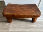 Leuke massief houten bijzettafel, plantentafel, krukje (prj), Huis en Inrichting, Tafels | Bijzettafels, Ophalen, Minder dan 45 cm