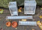 Zinken voerbak/silo, Dieren en Toebehoren, Pluimvee | Toebehoren, Ophalen, Drinken en Voederen