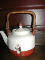 chocoladekan Droste verpleegster theepot met rieten hengsel, Ophalen of Verzenden