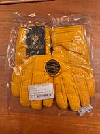 Goldtop Short Cuff Bobber leren retro motorhandschoenen geel, Motoren, Kleding | Motorkleding, Ophalen, Nieuw met kaartje, Heren