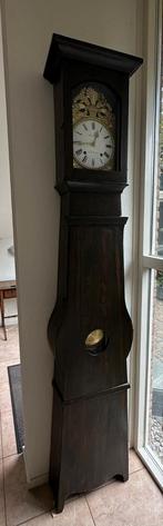 Antieke Franse comtoise klok in staande kast, Antiek en Kunst, Ophalen