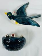 Zwaluw Zwaluwnest vintage design keramiek muurdecoratie deco, Verzenden, Huis en Inrichting