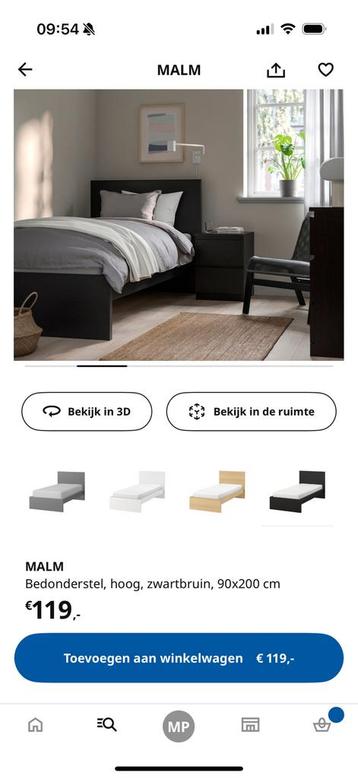 2x ikea malm bed 1 persoons - afbeelding 1