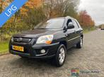 Kia Sportage 2.0 CVVT X-pect (bj 2009), Auto's, Kia, Zwart, 4 cilinders, Lederen bekleding, Zwart