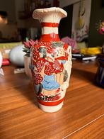 Japanse Satsuma Vaas - Handbeschilderd - 25 cm, Antiek en Kunst, Antiek | Vazen, Ophalen of Verzenden