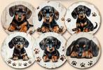 Onderzetters met Teckel afbeeldingen, Ophalen of Verzenden, Nieuw, Glas of Kopje