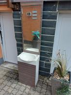 Klein badmeubel met spiegel, Huis en Inrichting, Badkamer | Badkamermeubels, Ophalen, Minder dan 50 cm, Nieuw, Minder dan 100 cm