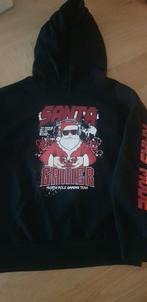 Kerst trui, hoodie, maat 128, 7 - 8 jaar. Zwart, rood. Gamer, Diversen, Kerst, Ophalen of Verzenden, Zo goed als nieuw