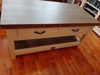SPOED!!! Salontafel landelijk wit, Ophalen, 50 tot 75 cm, Rechthoekig, 100 tot 150 cm