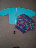 Meisjes truien 110, 2 voor €4.50. evt met ribbroek 104., Ophalen of Verzenden, Zo goed als nieuw, Paars