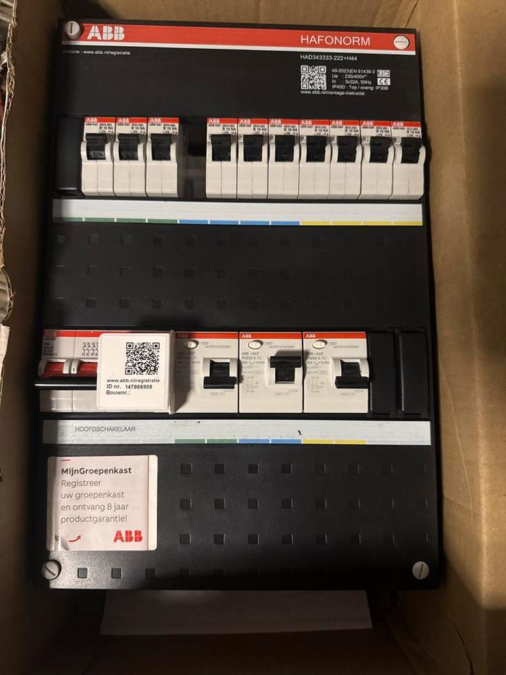 ABB Groepenkast HAFONORM - Nieuwstaat!, Doe-het-zelf en Verbouw, Elektra en Kabels, Zo goed als nieuw, Overige typen, Verzenden