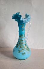 Mt Washington glassware laat Victoriaanse beschilderde vaas., Ophalen of Verzenden