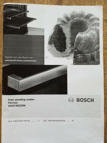 Bosch gasfornuis met elektrische oven beschikbaar voor biedingen