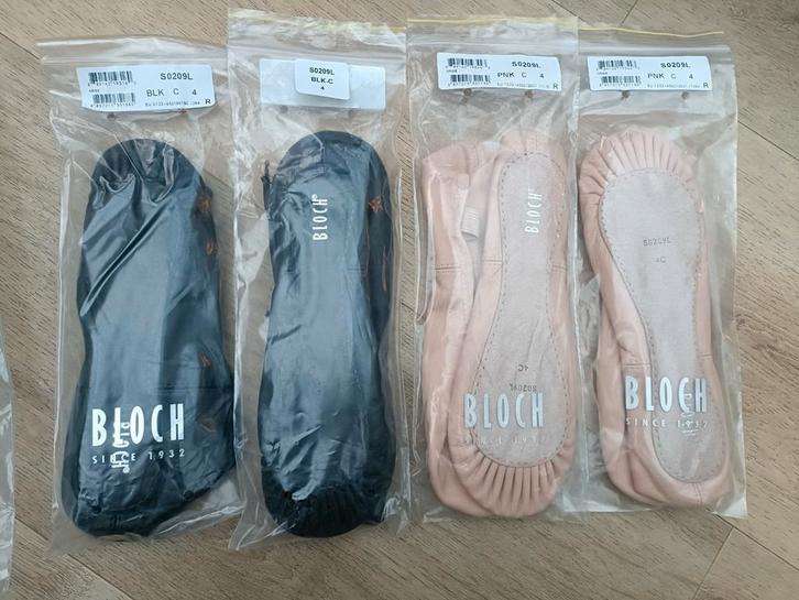 Bloch SO209L SO209G roze en zwart leer en suède zool ballet, Sport en Fitness, Ballet, Nieuw, Ophalen of Verzenden