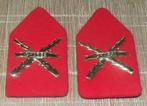 Setje kraagstukken Regiment Infanterie Chasse, Ophalen of Verzenden, Landmacht, Nederland, Embleem of Badge