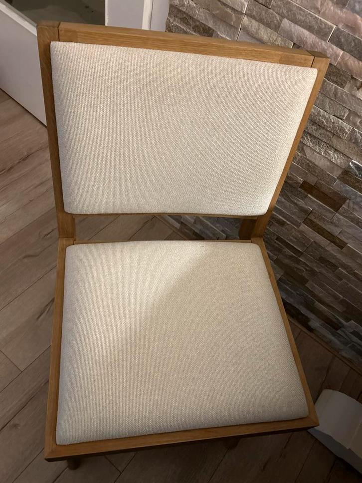 Westwing Sissi Stoel - Stijlvol en Comfortabel, Huis en Inrichting, Stoelen, Zo goed als nieuw, Eén, Hout, Wit, Ophalen of Verzenden