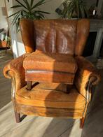 Luxe stoel/fauteuil (schapenleer) Groot!, Huis en Inrichting, Ophalen, Zo goed als nieuw, 75 tot 100 cm